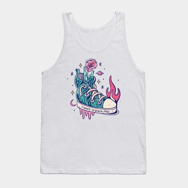 Tiger sneakers Tank Top by Paolavk